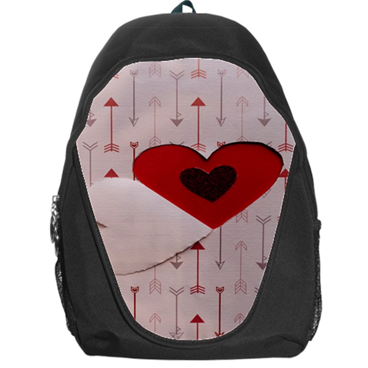 Valentine Day Heart Love Logo Backpack Bag