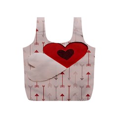 Valentine Day Heart Love Logo Full Print Recycle Bag (s) by artworkshop