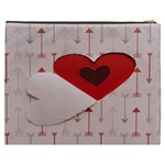 Valentine Day Heart Love Logo Cosmetic Bag (XXXL) Back