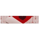 Valentine Day Heart Love Logo Small Premium Plush Fleece Scarf Back