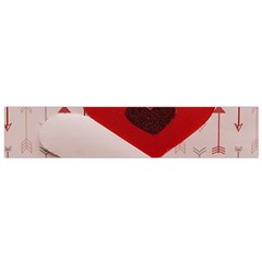 Valentine Day Heart Love Logo Small Premium Plush Fleece Scarf by artworkshop