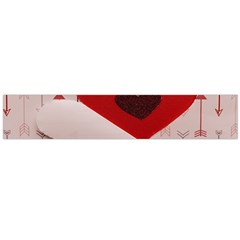 Valentine Day Heart Love Logo Large Premium Plush Fleece Scarf  by artworkshop