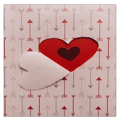 Valentine Day Heart Love Logo Square Satin Scarf (36  X 36 ) by artworkshop