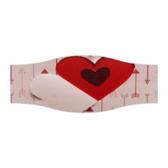 Valentine Day Heart Love Logo Stretchable Headband by artworkshop