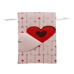 Valentine Day Heart Love Logo Lightweight Drawstring Pouch (l) by artworkshop