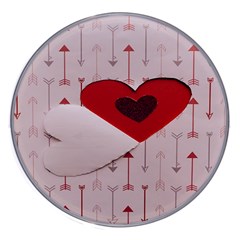 Valentine Day Heart Love Logo Wireless Charger by artworkshop