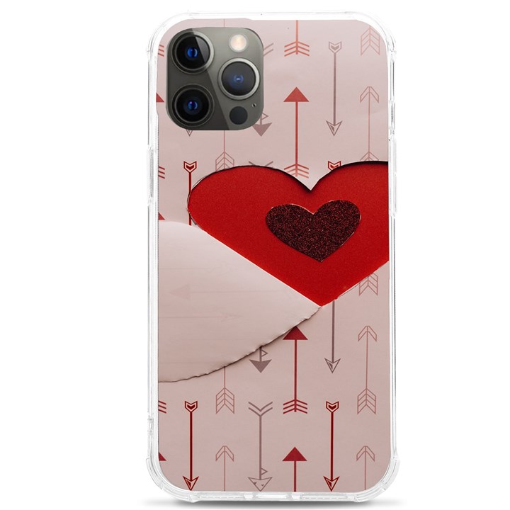 Valentine Day Heart Love Logo iPhone 12 Pro max TPU UV Print Case