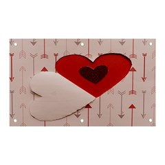 Valentine Day Heart Love Logo Banner And Sign 5  X 3  by artworkshop