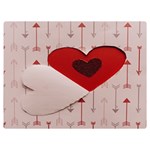 Valentine Day Heart Love Logo Premium Plush Fleece Blanket (Extra Small) 40 x30  Blanket Front