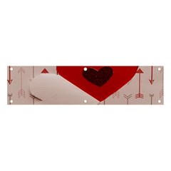 Valentine Day Heart Love Logo Banner And Sign 4  X 1  by artworkshop