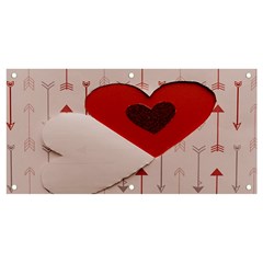 Valentine Day Heart Love Logo Banner And Sign 4  X 2  by artworkshop