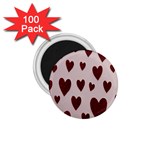 Valentine Day Heart Love Pattern 1.75  Magnets (100 pack)  Front