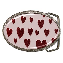 Valentine Day Heart Love Pattern Belt Buckles by artworkshop