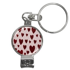 Valentine Day Heart Love Pattern Nail Clippers Key Chain