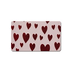 Valentine Day Heart Love Pattern Magnet (name Card)