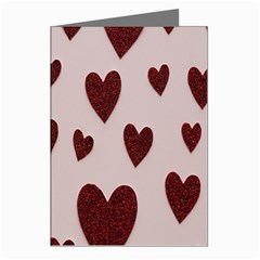 Valentine Day Heart Love Pattern Greeting Cards (pkg Of 8) by artworkshop