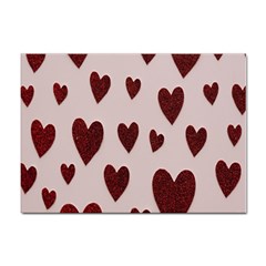 Valentine Day Heart Love Pattern Sticker A4 (10 Pack) by artworkshop