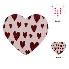 Valentine Day Heart Love Pattern Playing Cards Single Design (heart)