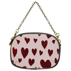 Valentine Day Heart Love Pattern Chain Purse (one Side) by artworkshop