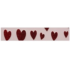 Valentine Day Heart Love Pattern Large Premium Plush Fleece Scarf  by artworkshop