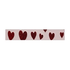 Valentine Day Heart Love Pattern Flano Scarf (mini) by artworkshop