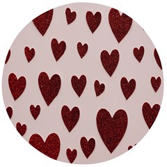 Valentine Day Heart Love Pattern Wooden Bottle Opener (round)