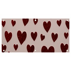 Valentine Day Heart Love Pattern Banner And Sign 4  X 2  by artworkshop