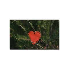 Valentine Day Heart Love Sticker (rectangular) by artworkshop