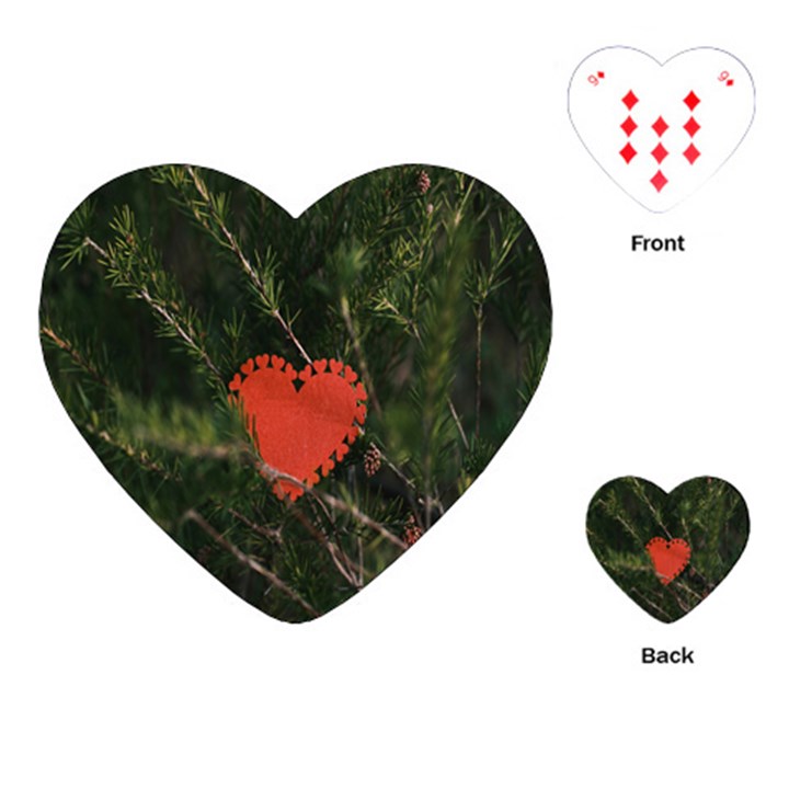 Valentine Day Heart Love Playing Cards Single Design (Heart)