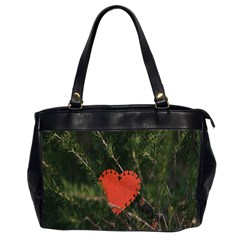 Valentine Day Heart Love Oversize Office Handbag (2 Sides) by artworkshop