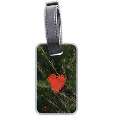 Valentine Day Heart Love Luggage Tag (two Sides) by artworkshop