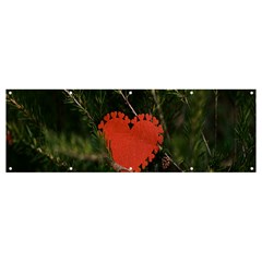 Valentine Day Heart Love Banner And Sign 12  X 4  by artworkshop