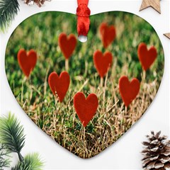 Valentine Day Heart Pattern Love Ornament (heart) by artworkshop