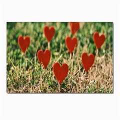 Valentine Day Heart Pattern Love Postcards 5  X 7  (pkg Of 10) by artworkshop