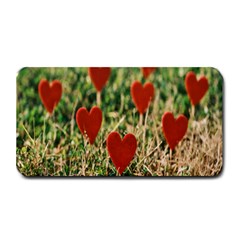 Valentine Day Heart Pattern Love Medium Bar Mat by artworkshop