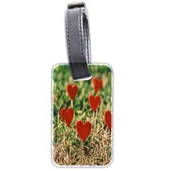 Valentine Day Heart Pattern Love Luggage Tag (two Sides) by artworkshop