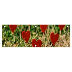 Valentine Day Heart Pattern Love Banner And Sign 6  X 2  by artworkshop