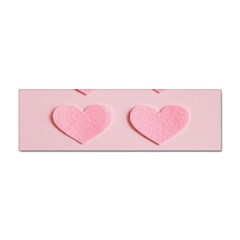 Valentine Day Heart Pattern Pink Sticker (bumper) by artworkshop