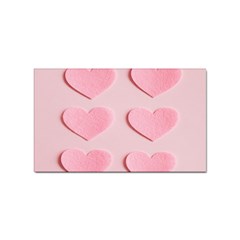 Valentine Day Heart Pattern Pink Sticker Rectangular (100 Pack) by artworkshop