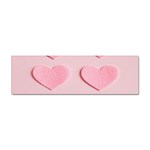 Valentine Day Heart Pattern Pink Sticker Bumper (10 pack) Front