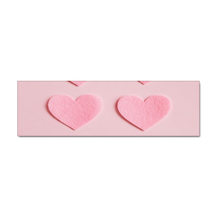 Valentine Day Heart Pattern Pink Sticker Bumper (10 pack)