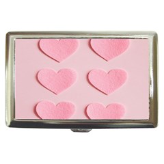 Valentine Day Heart Pattern Pink Cigarette Money Case by artworkshop