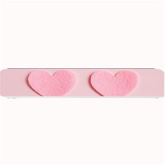 Valentine Day Heart Pattern Pink Small Bar Mat by artworkshop