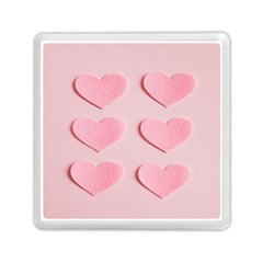 Valentine Day Heart Pattern Pink Memory Card Reader (square) by artworkshop