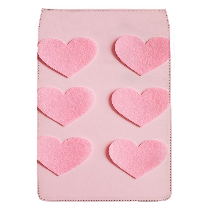 Valentine Day Heart Pattern Pink Removable Flap Cover (S)