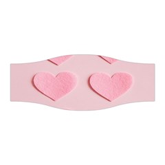 Valentine Day Heart Pattern Pink Stretchable Headband by artworkshop