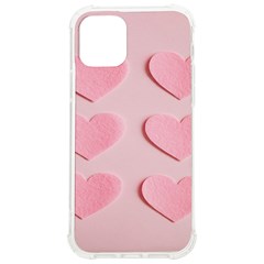 Valentine Day Heart Pattern Pink Iphone 12/12 Pro Tpu Uv Print Case