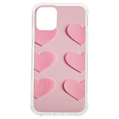 Valentine Day Heart Pattern Pink Iphone 12 Mini Tpu Uv Print Case	