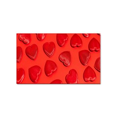 Valentine Day Heart Pattern  Sticker (rectangular) by artworkshop