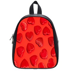 Valentine Day Heart Pattern  School Bag (small) by artworkshop